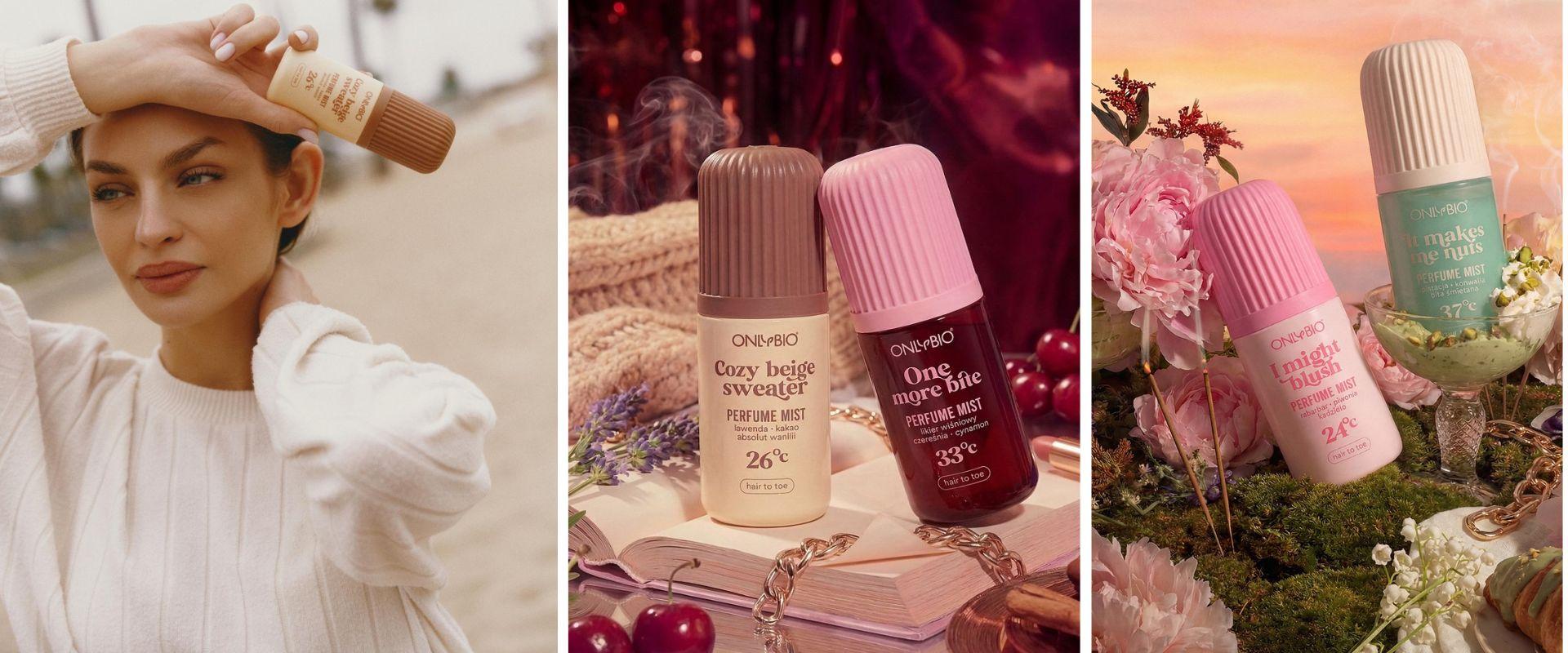 OnlyBio odpowiada na trend perfume layering. Marka rozwija linię perfumowanych mgiełek do ciała i włosów